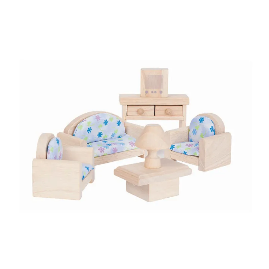 Sale PlanToys Puppenhaus Wohnzimmer Classic