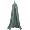 Online Roommate Betthimmel Vorhang Sea Grey Bio-Baumwolle
