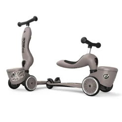 Hot Scoot and Ride 2in1 Kickboard Highwaykick 1 Lifestyle brown lines