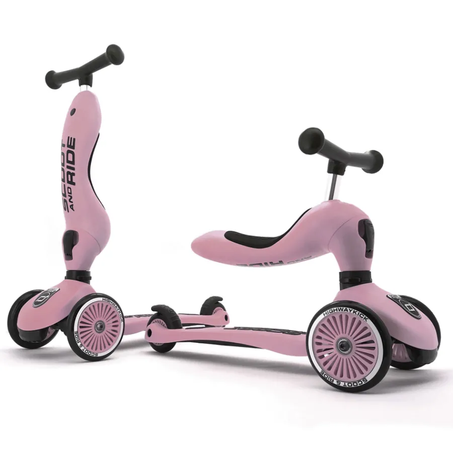 New Scoot and Ride 2in1 Kickboard Highwaykick 1 rose