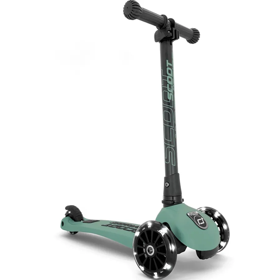 Hot Scoot and Ride Kickboard Highwaykick 3 LED forest