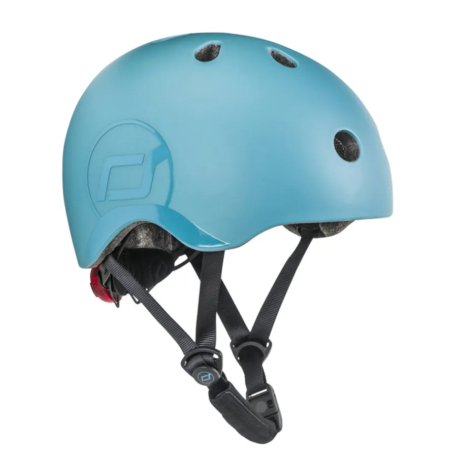Scoot and Ride LED-Helm S - M Steel