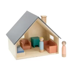 Sale Sebra Puppenhaus mit Mu00f6beln & Puppen