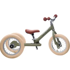 Hot Trybike Dreirad / Laufrad Steel Vintage Green matt 2 in 1