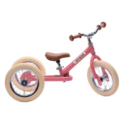 Outlet Trybike Dreirad / Laufrad Steel Vintage Pink 2 in 1