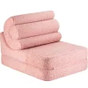 Hot Wigiwama Kindersessel/Matratze Flipster Guava Pink Teddy