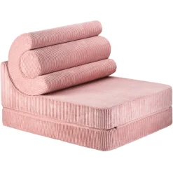 New Wigiwama Kindersessel/Matratze Flipster Pink Mousse Cord