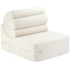 Clearance Wigiwama Kindersessel/Matratze Flipster Cream White Teddy