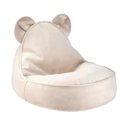 Outlet Wigiwama Kindersitzsack Beige Bear Samt