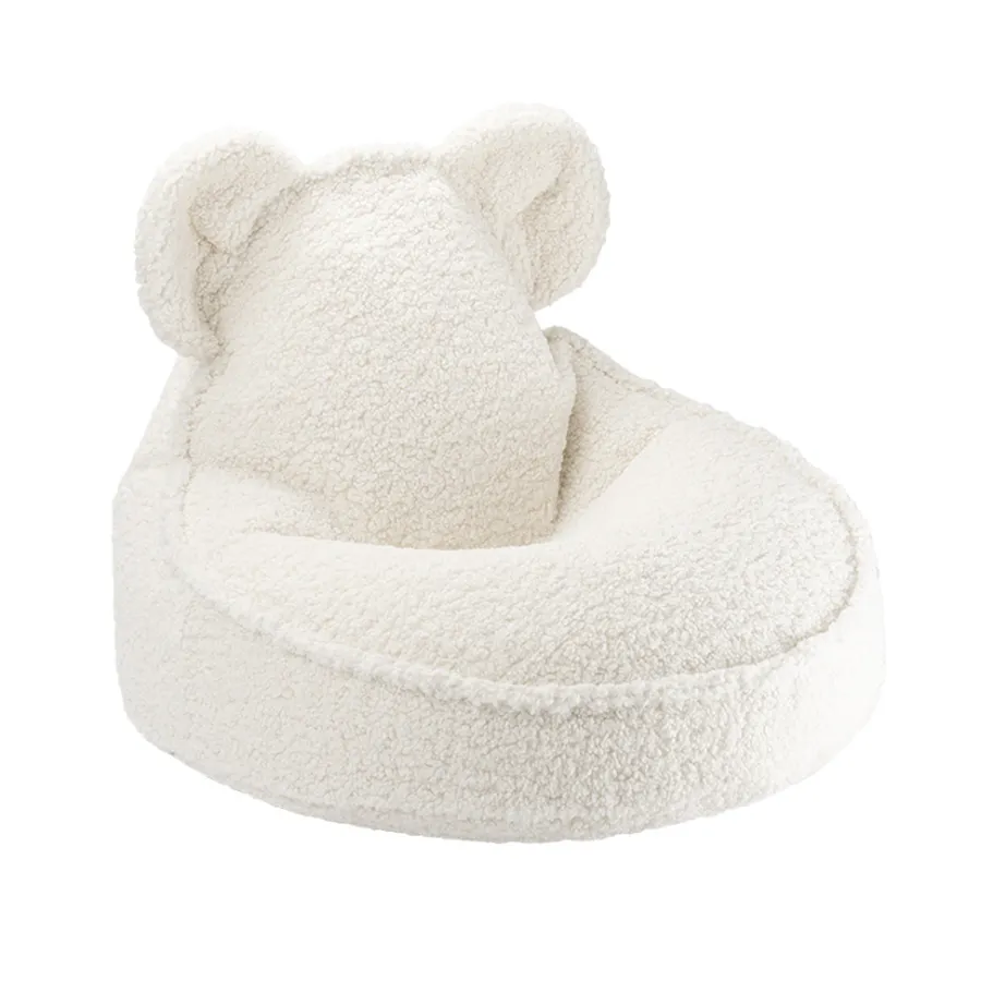 Best Wigiwama Kindersitzsack Cream White Bear Teddy