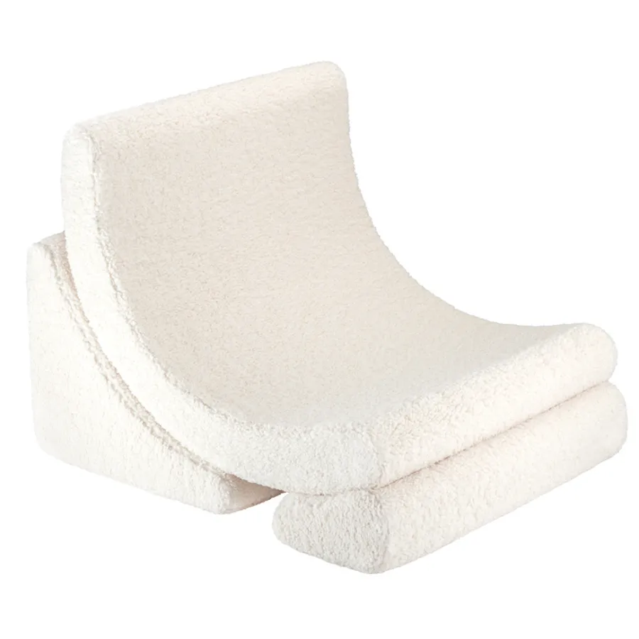 New Wigiwama modularer Kindersessel Cream White Moon Chair Teddy