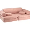Wigiwama modulares Kindersofa Guava Pink Teddy