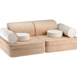 Online Wigiwama modulares Kindersofa Brown Sugar Cord