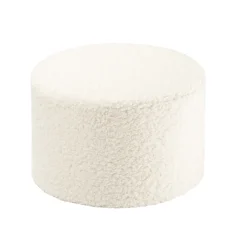 Outlet Wigiwama Pouf Cream White Teddy