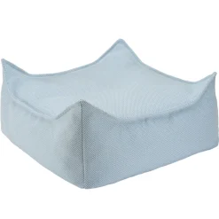 Best Wigiwama Pouf Ottoman Azure Outdoor