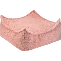 Outlet Wigiwama Pouf Ottoman Guava Pink Square Teddy