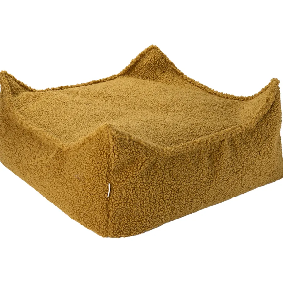 New Wigiwama Pouf Ottoman Maple Square Teddy