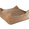 Hot Wigiwama Pouf Ottoman Toffee Square Cord